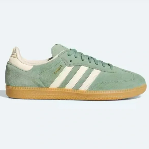 📎 ADIDAS SAMBA SILVER GREEN 👗